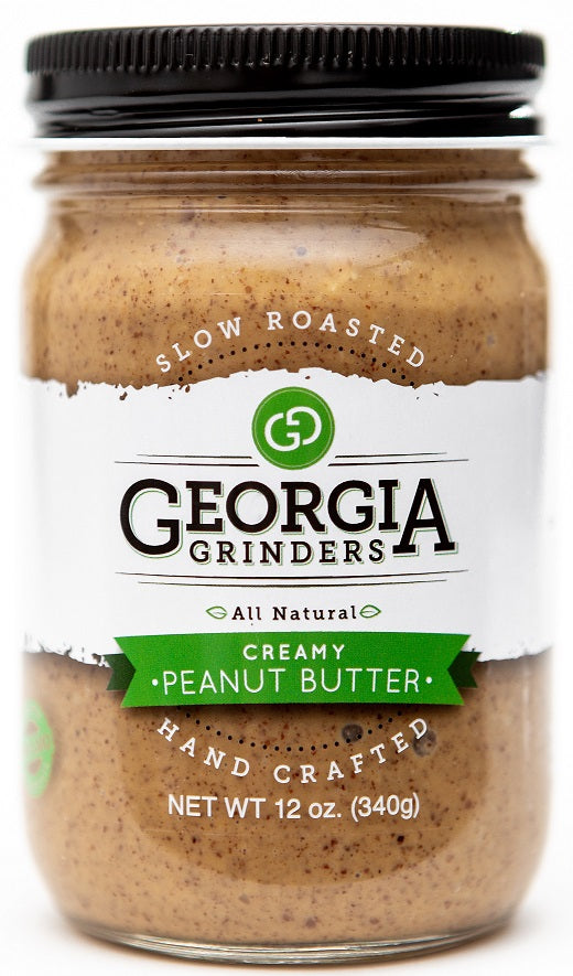 georgia grinders peanut butter mixed 4 pack (two 12oz jars of each creamy peanut butter and crunchy peanut butter)  - (cp-cl) by georgia grinders