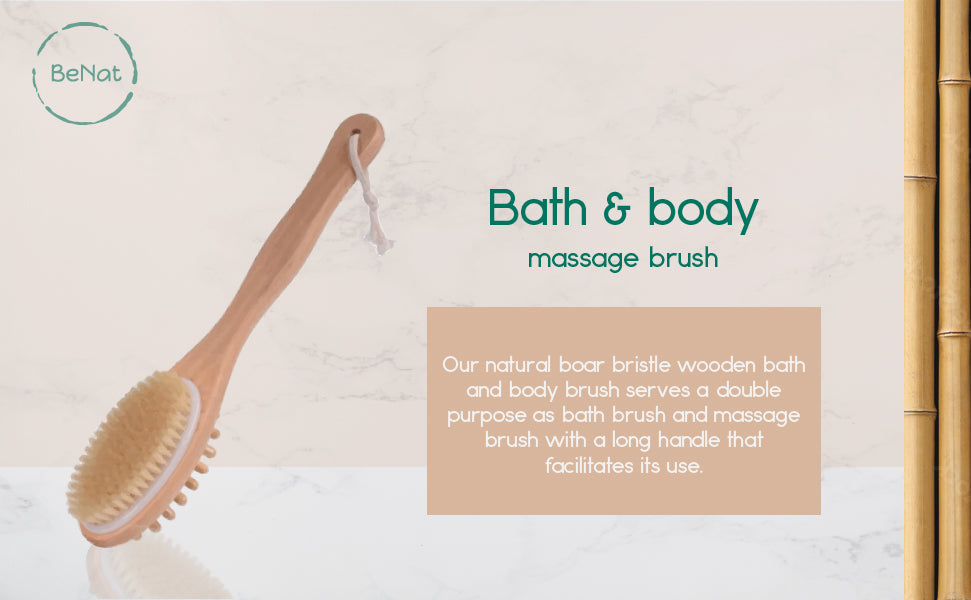 bath & body  massage brush by benat