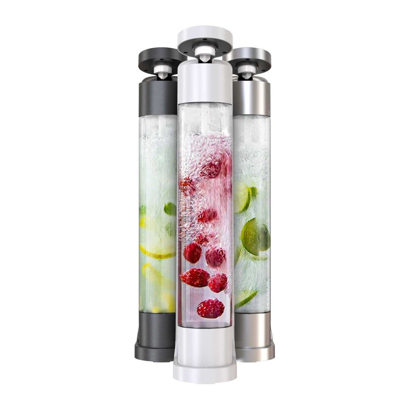 fizzpod 1+ soda maker + co₂ cylinder (2-pack) by drinkpod