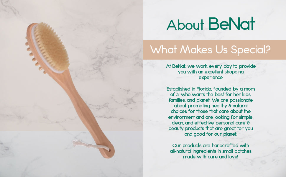 bath & body  massage brush by benat