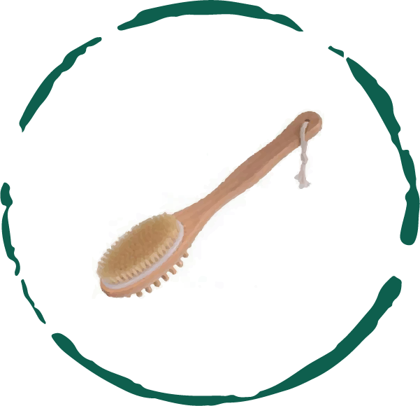 bath & body  massage brush by benat