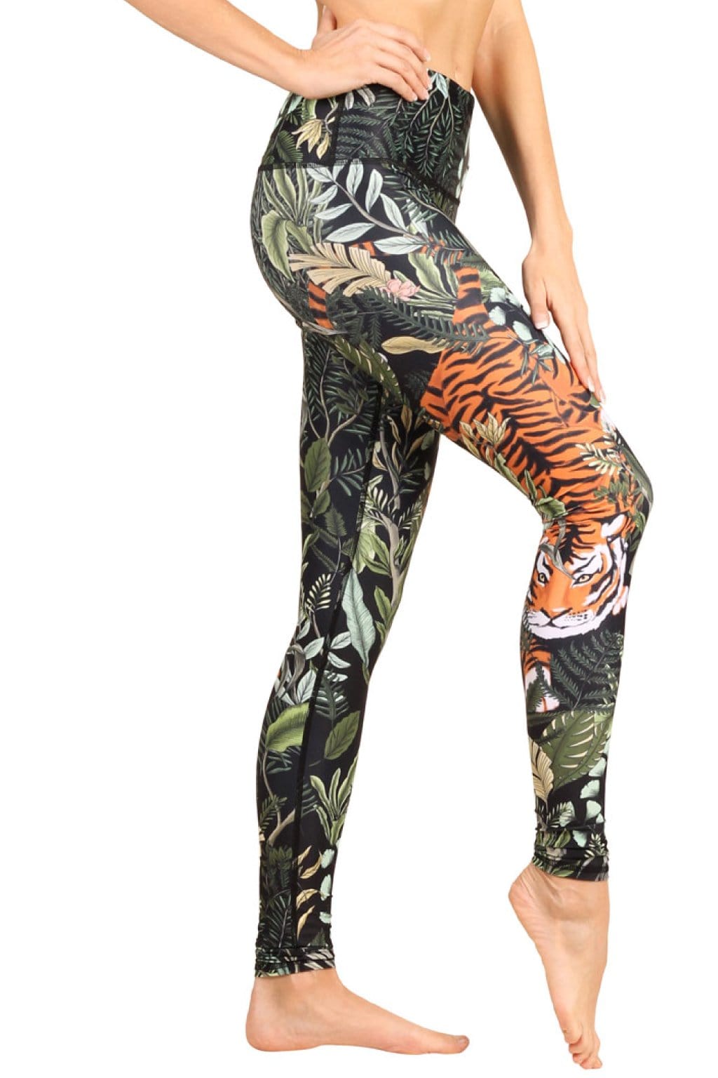 rawr talent printed yoga leggings by yoga democracy