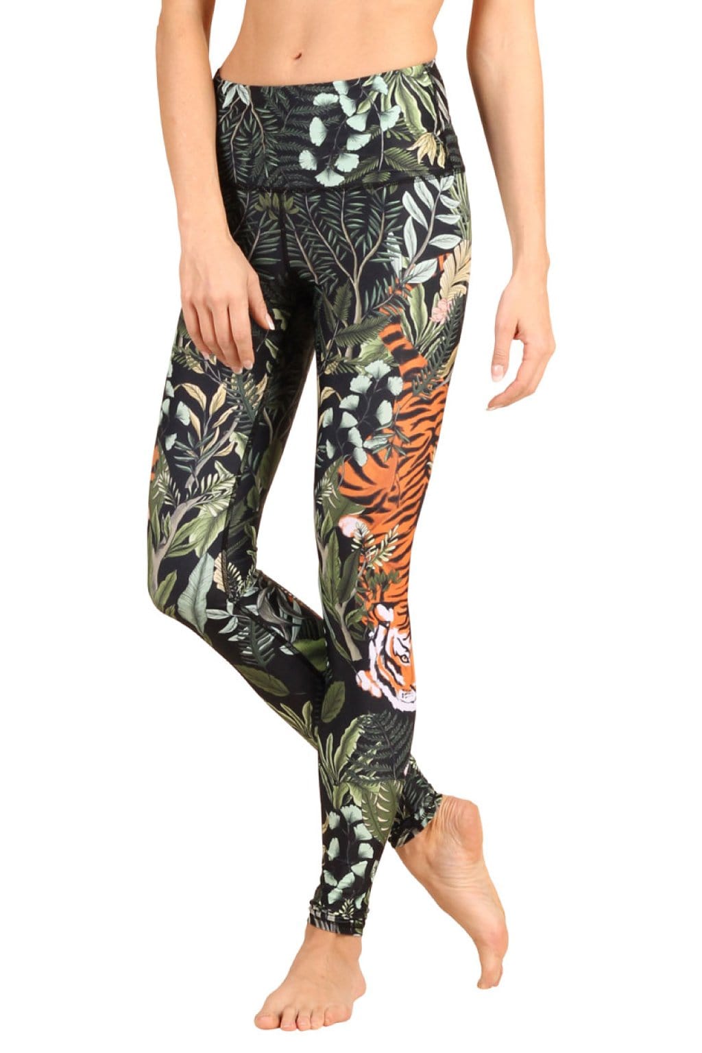 rawr talent printed yoga leggings by yoga democracy