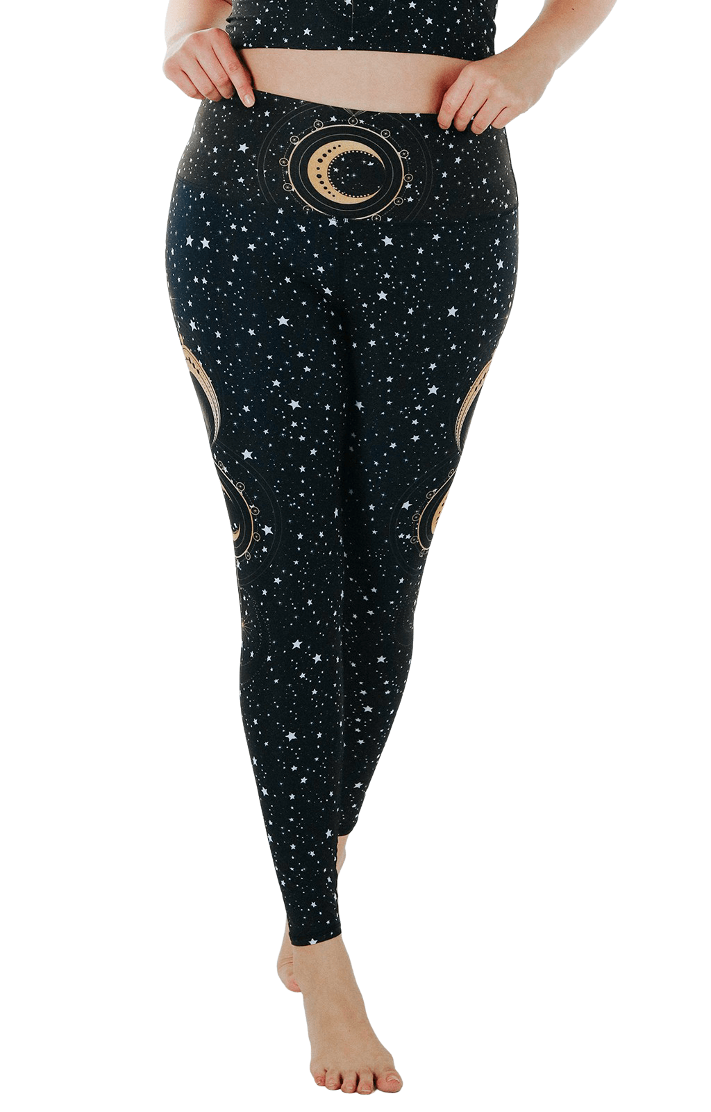 fortune teller printed yoga leggings by yoga democracy