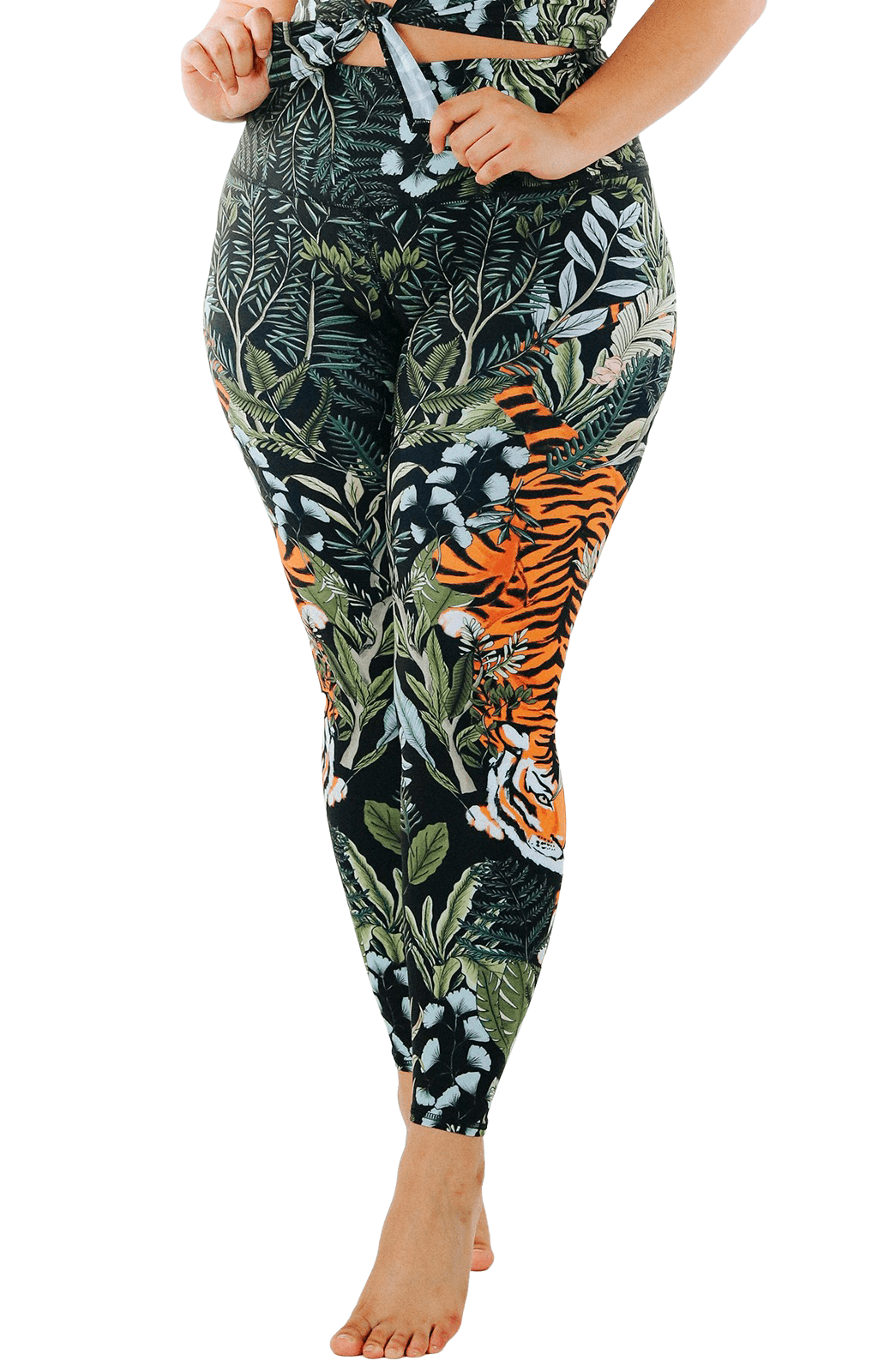 rawr talent printed yoga leggings by yoga democracy