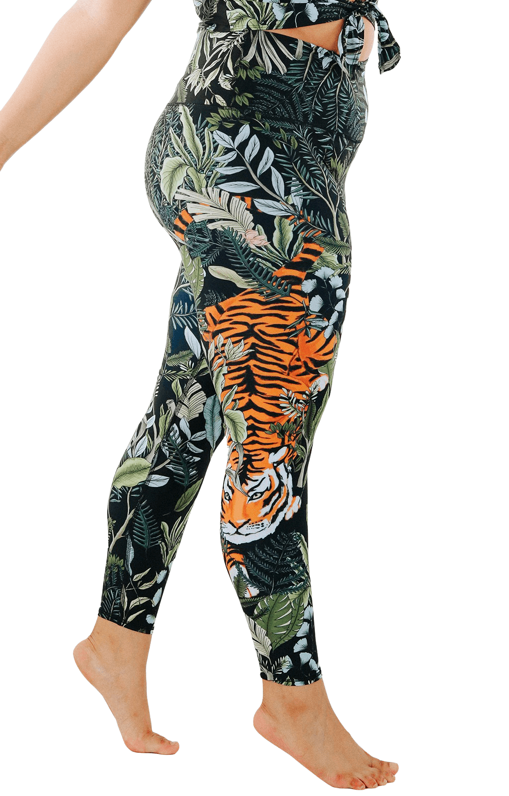 rawr talent printed yoga leggings by yoga democracy