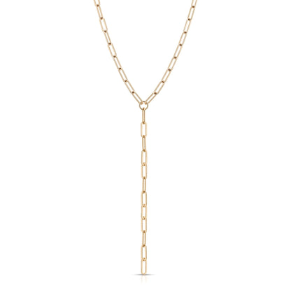 Large Elongated Link Lariat by eklexic