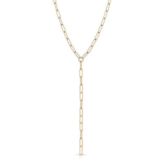 Large Elongated Link Lariat by eklexic