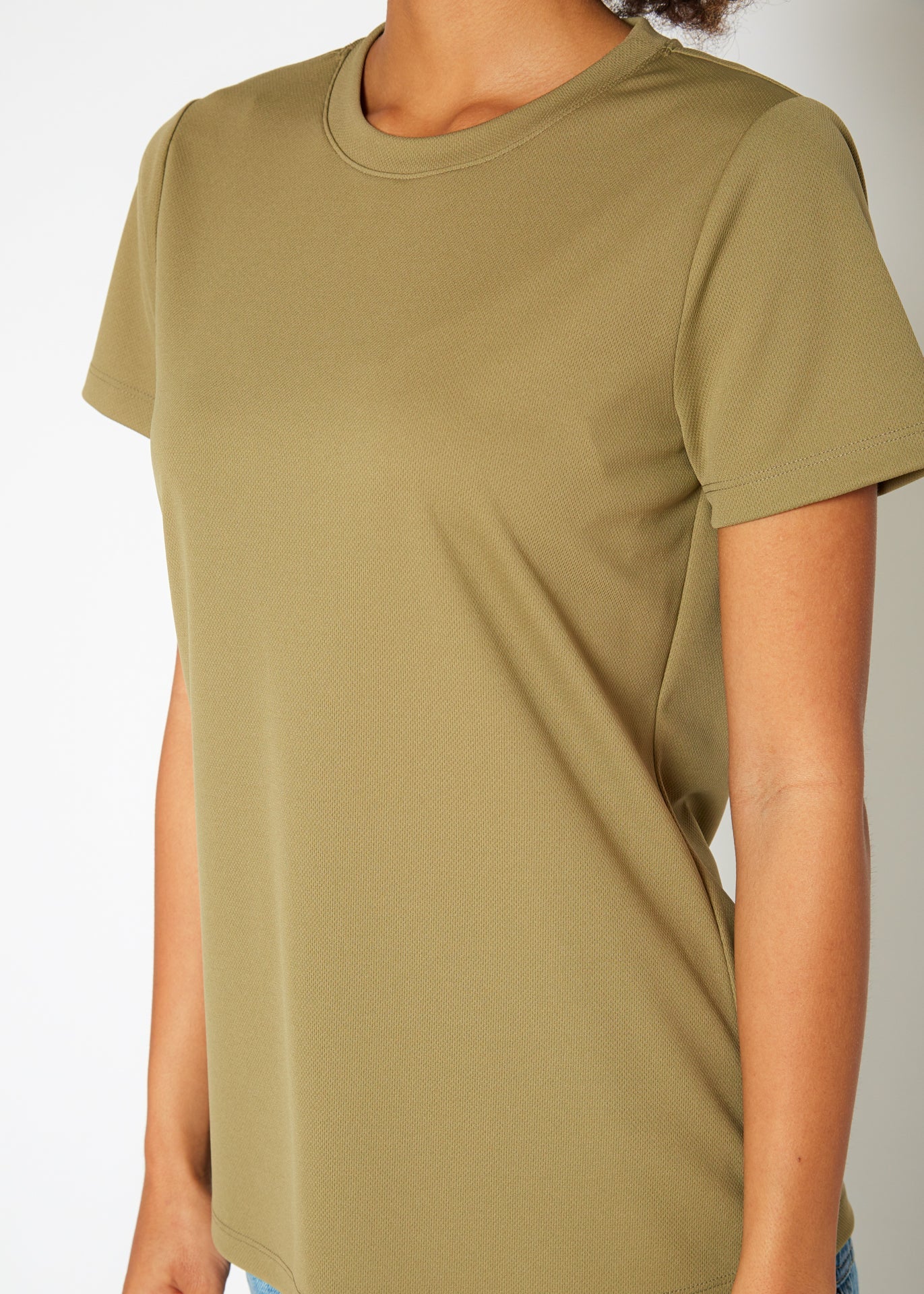 women's eco friendly reolite tech t-shirt in khaki by shop at konus