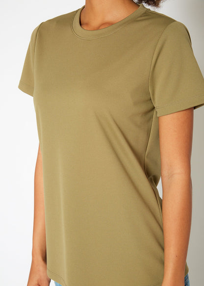 Women's Eco Friendly Reolite Tech T-shirt in Khaki by Shop at Konus