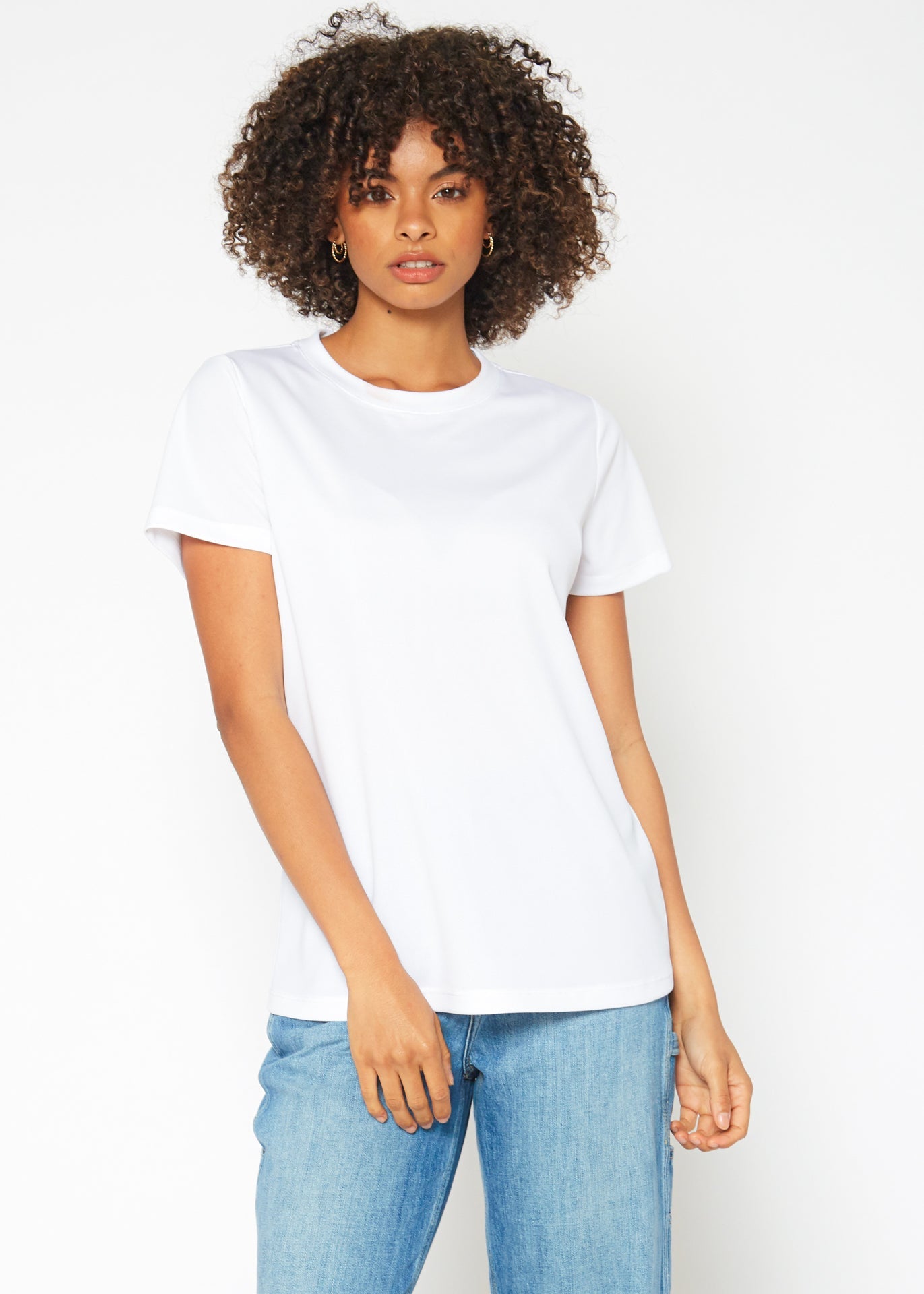 women's eco friendly reolite tech t-shirt in white by shop at konus