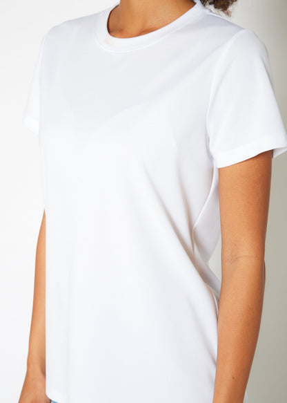 Women's Eco Friendly Reolite Tech T-shirt in White by Shop at Konus