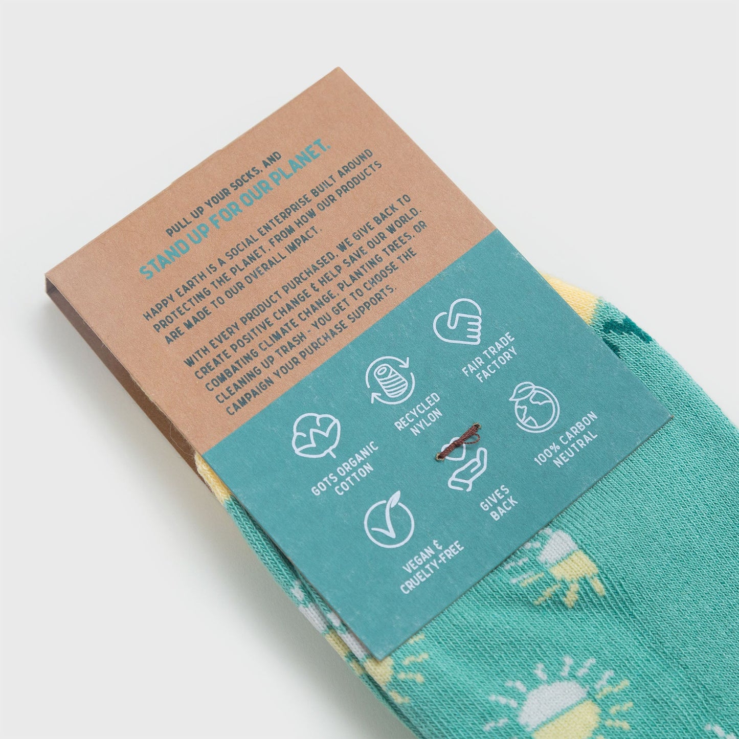 seas the day socks by happy earth