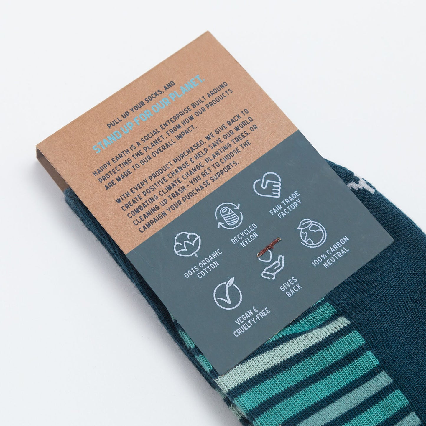 make waves socks by happy earth