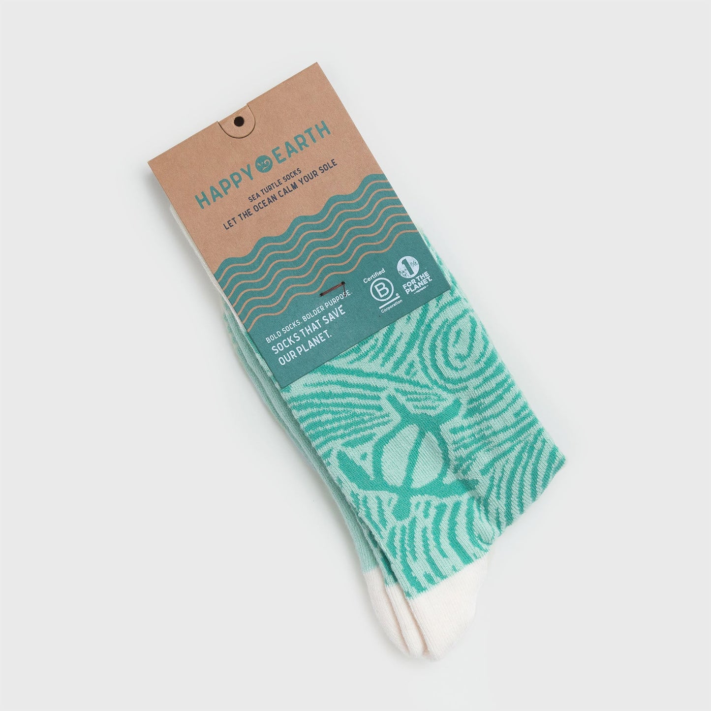 sea turtle socks by happy earth