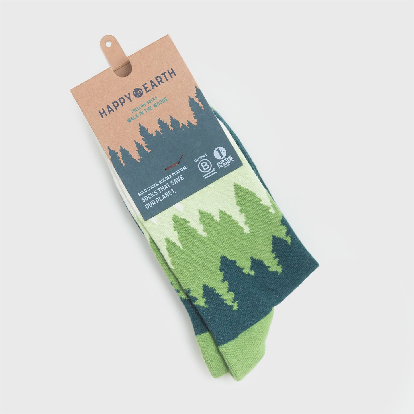 treeline socks by happy earth