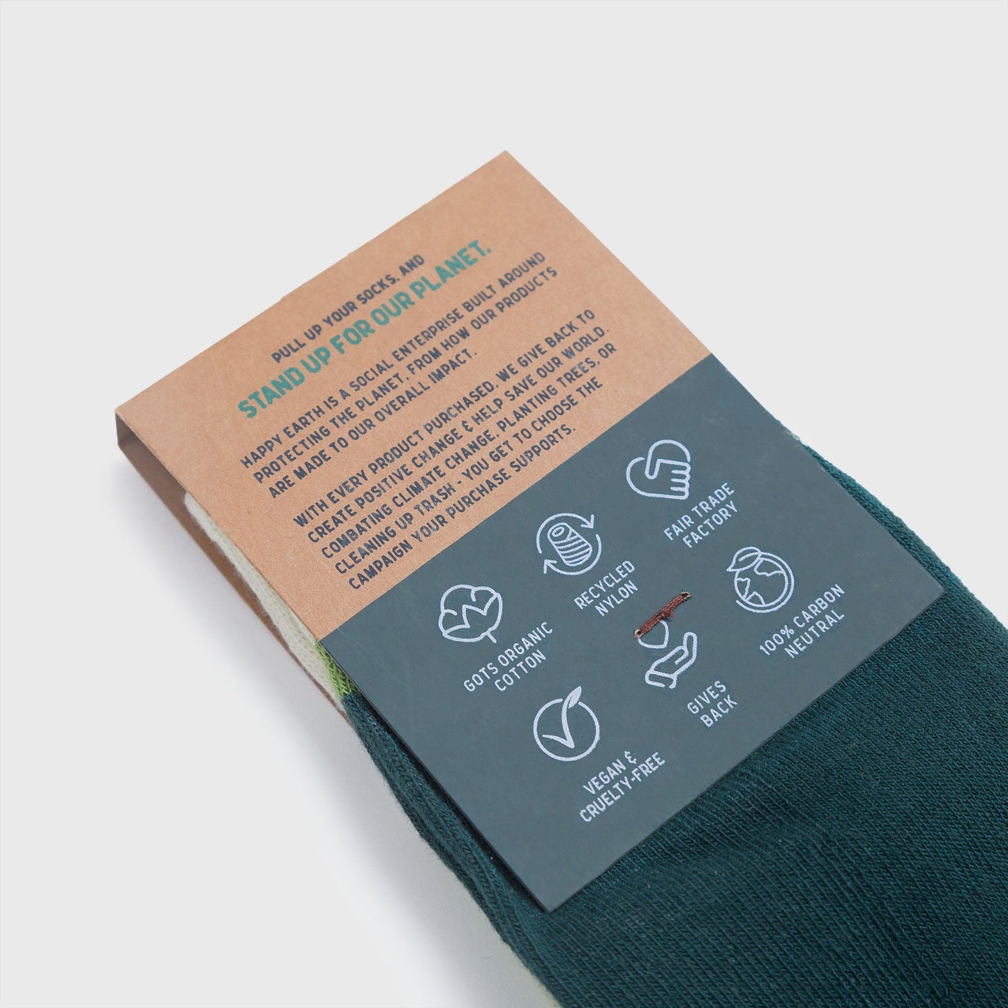 treeline socks by happy earth