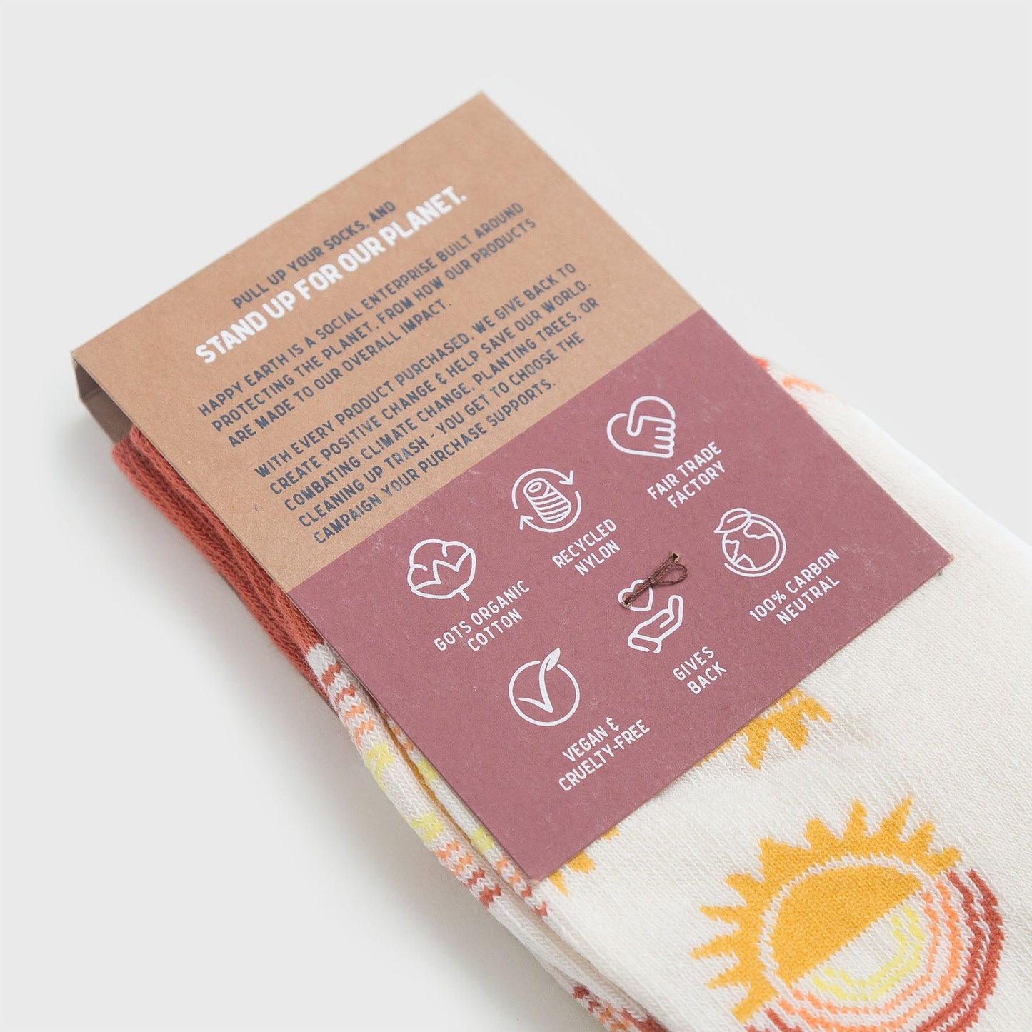 sunny socks by happy earth