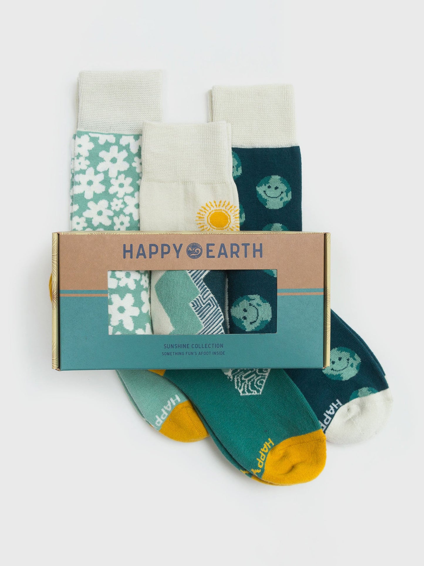 sunshine socks - set of 3 by happy earth