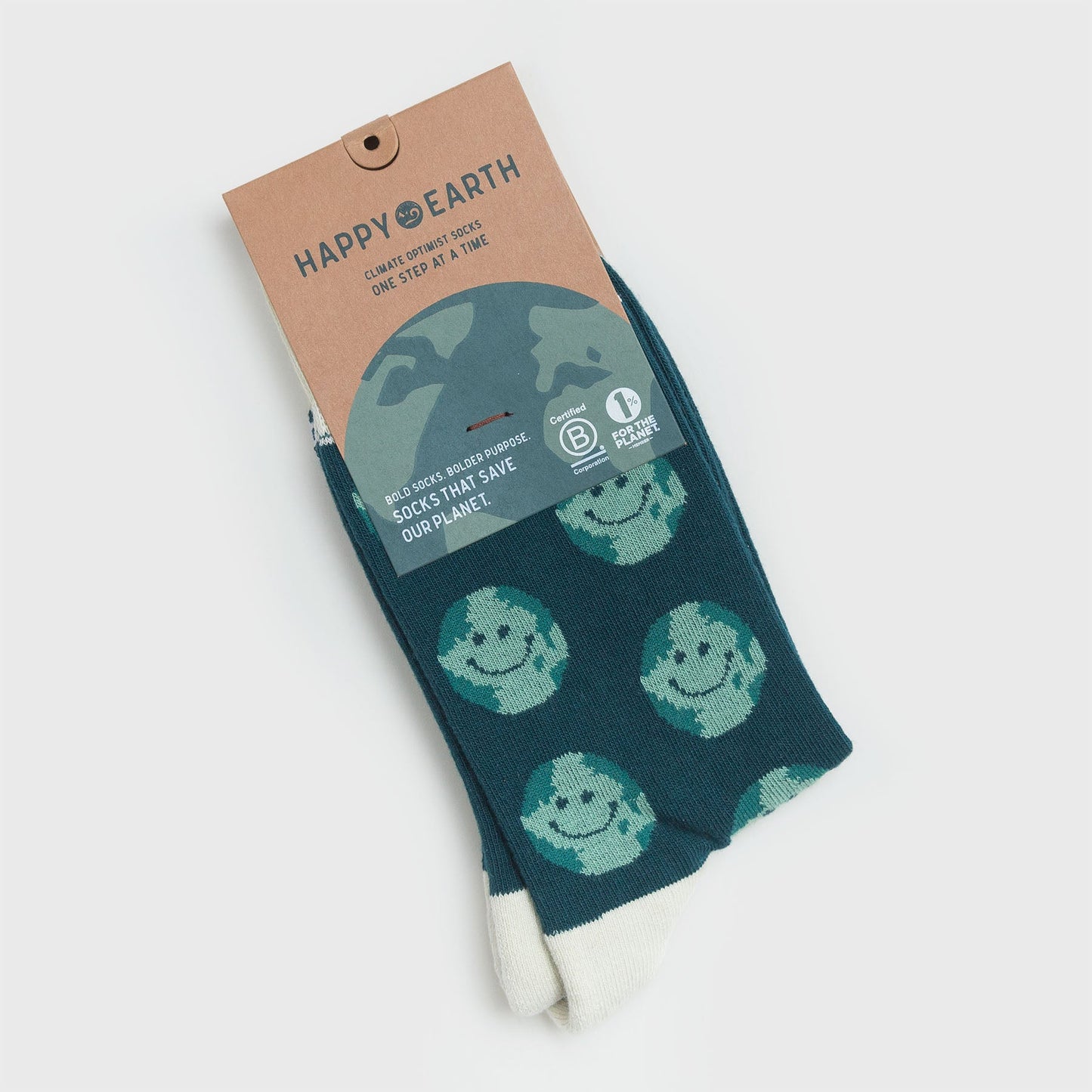 smiley planet socks by happy earth