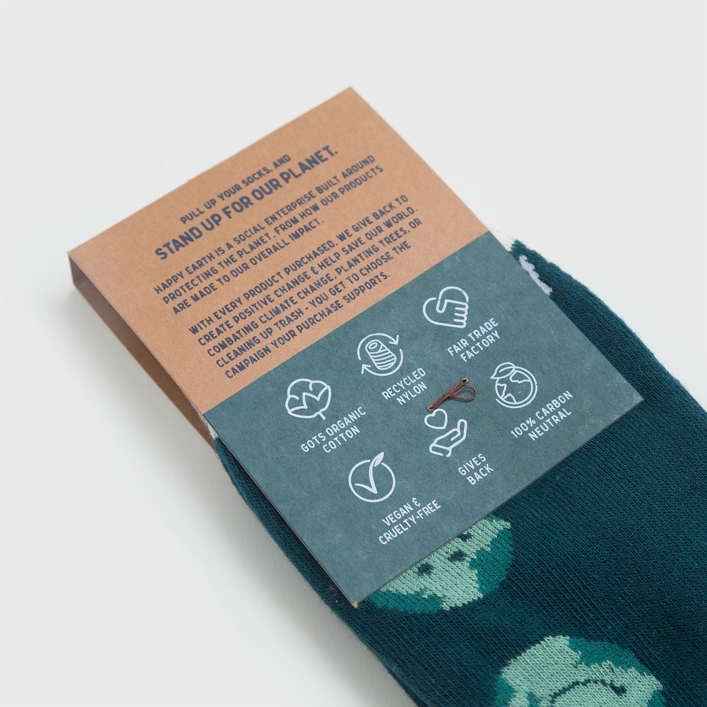 smiley planet socks by happy earth