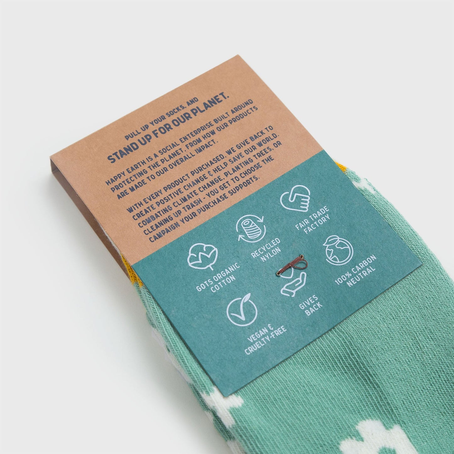 flower power socks by happy earth