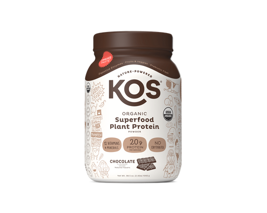 Organic Plant Protein, Chocolate, 28 Servings by KOS