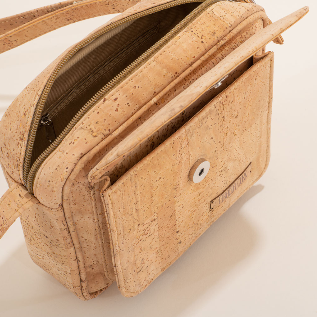 on the go crossbody by tiradia cork