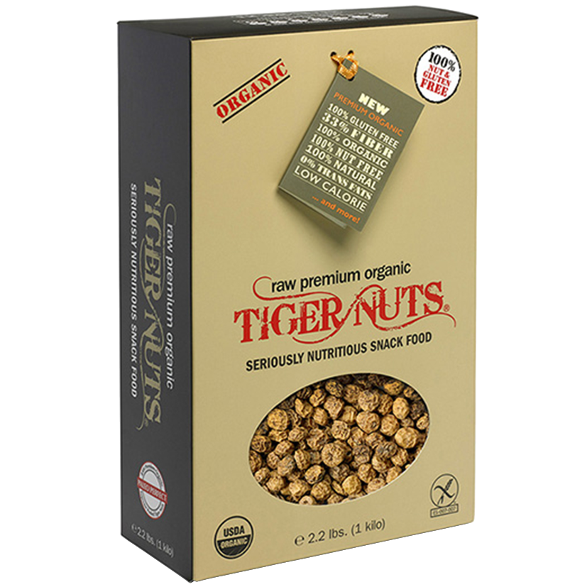 tiger nuts raw premium organic tiger nuts kilo (2.2 lbs) bag - 10 bags by farm2me