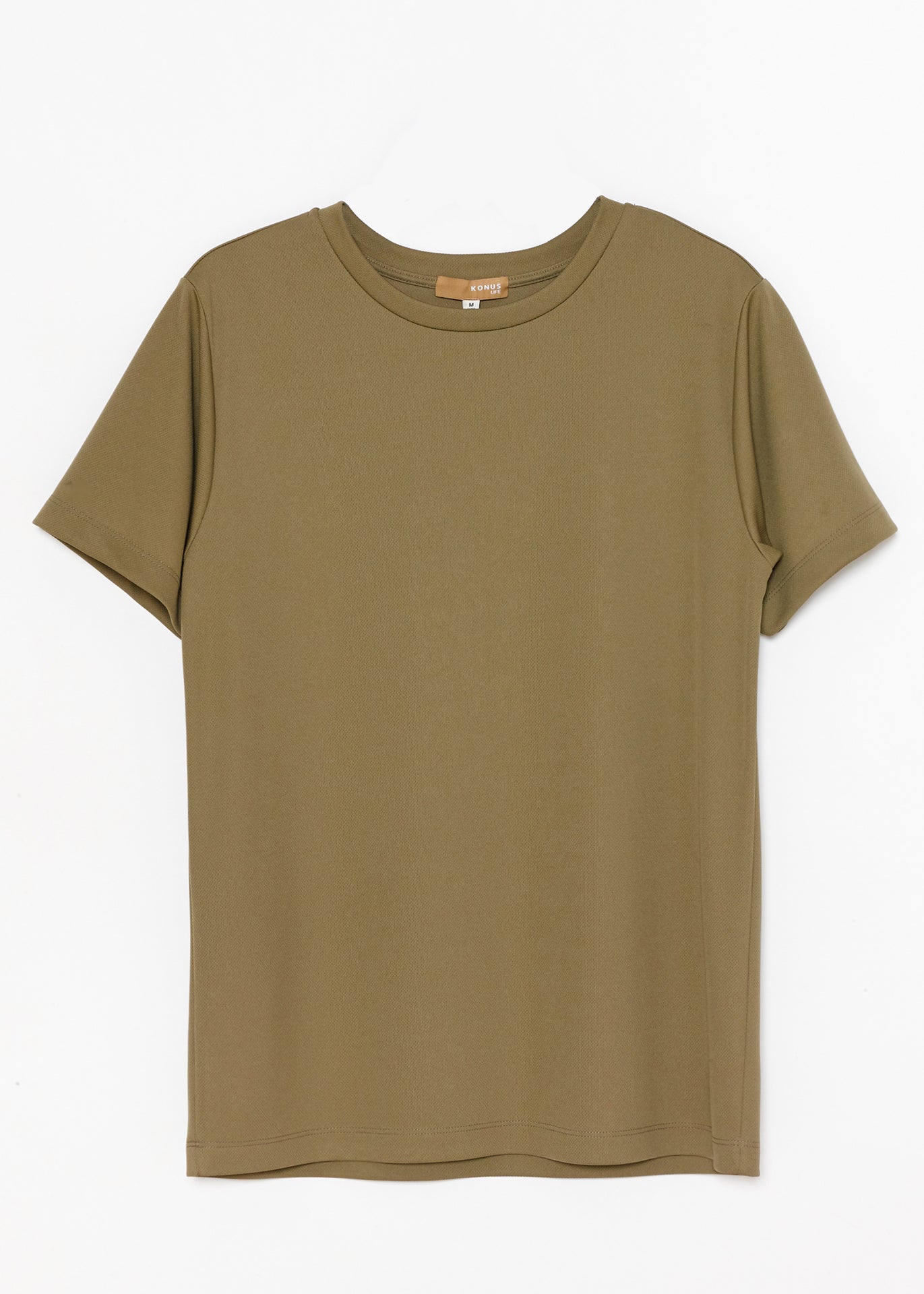 konus men's eco friendly reolite tech t-shirt in khaki by shop at konus