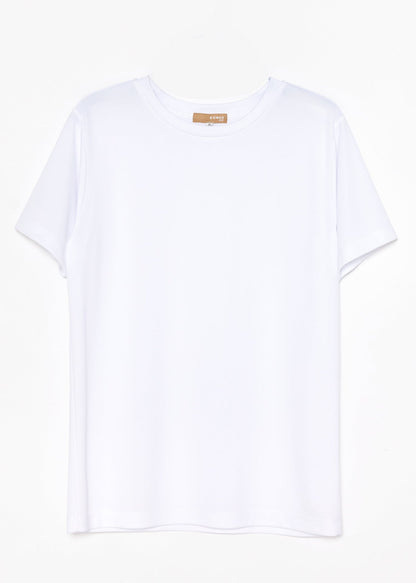 Konus Men's Eco Friendly Reolite Tech T-shirt in White by Shop at Konus