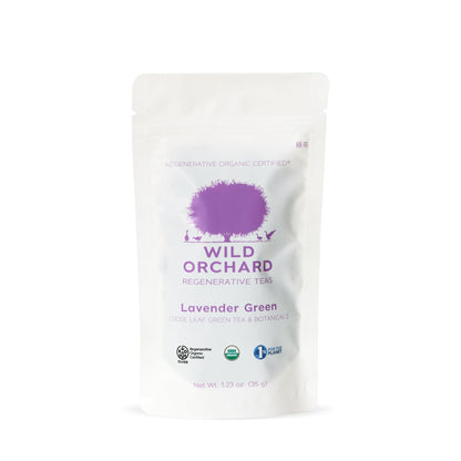 Wild Orchard Tea Lavender Green - Loose Leaf Bags - 6 Bags by Farm2Me