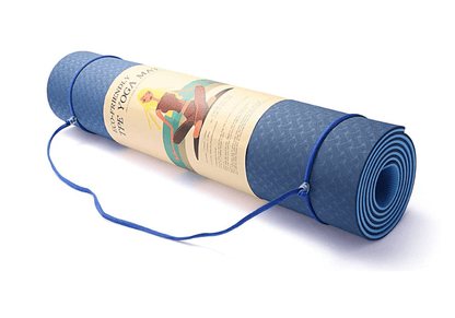 Eco Friendly Reversible Color Yoga Mat with Carrying Strap by Jupiter Gear