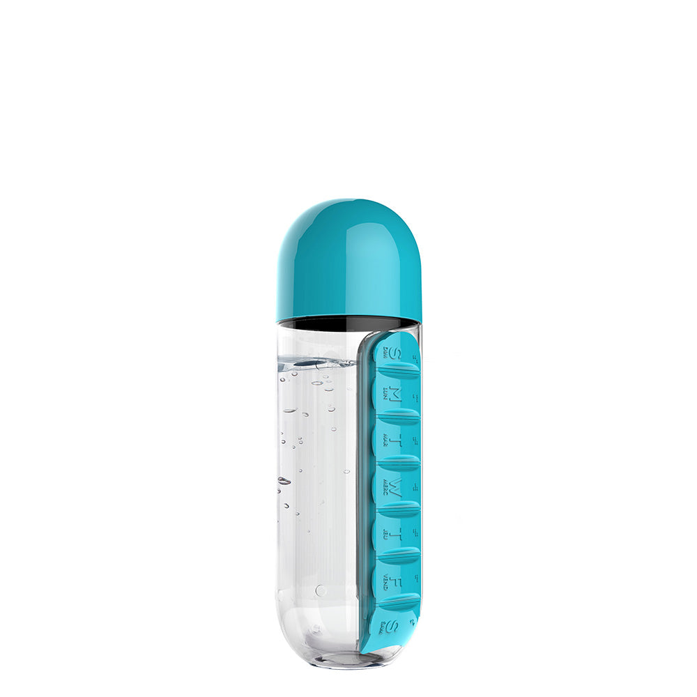 teal pill bottle by asobu®