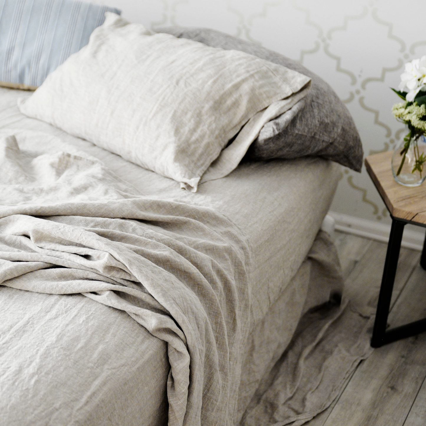 melange bed sheet set by beflax linen