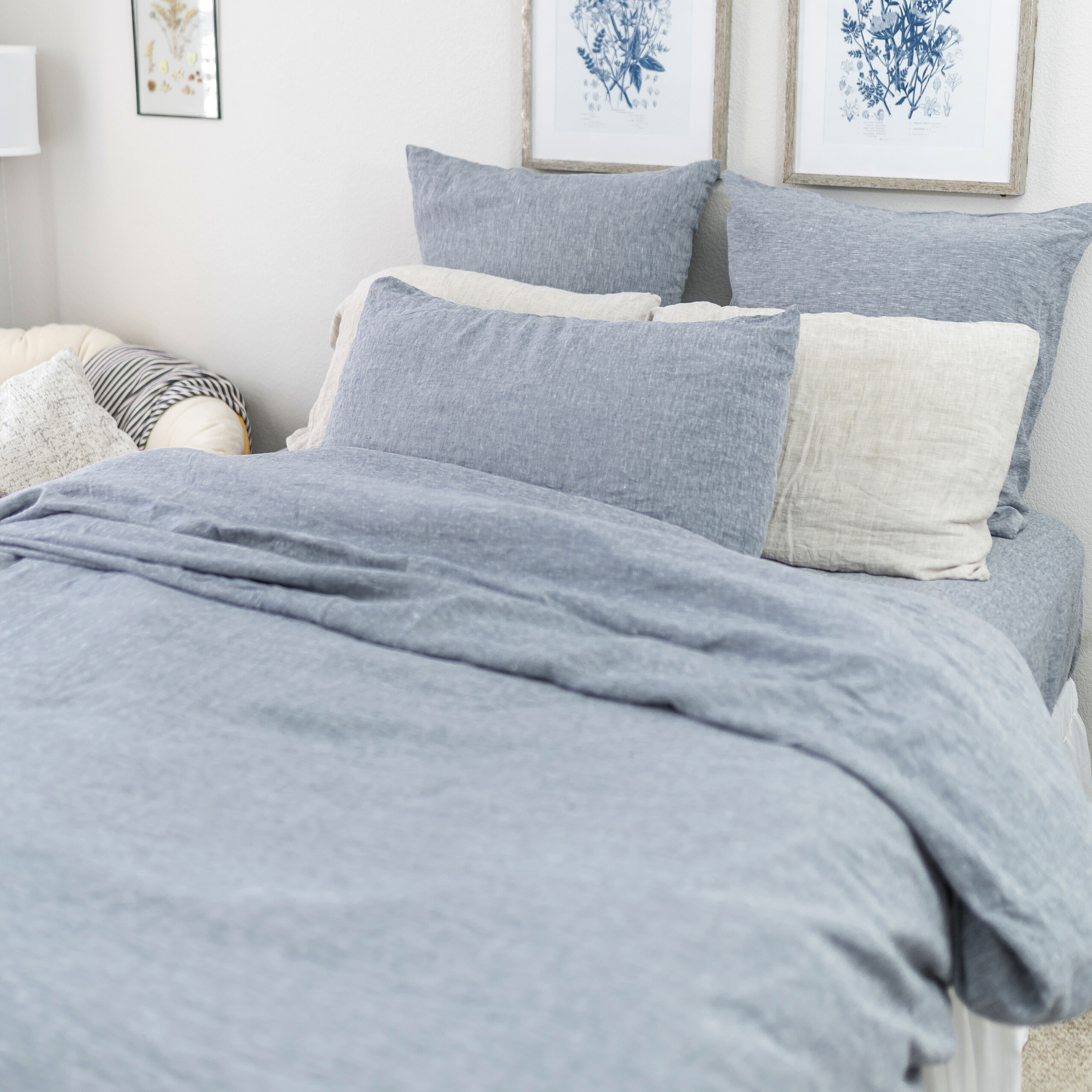 melange duvet cover set by beflax linen