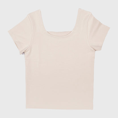 PlantTec™ Reversible Short Sleeve Tee | Oat by Happy Earth