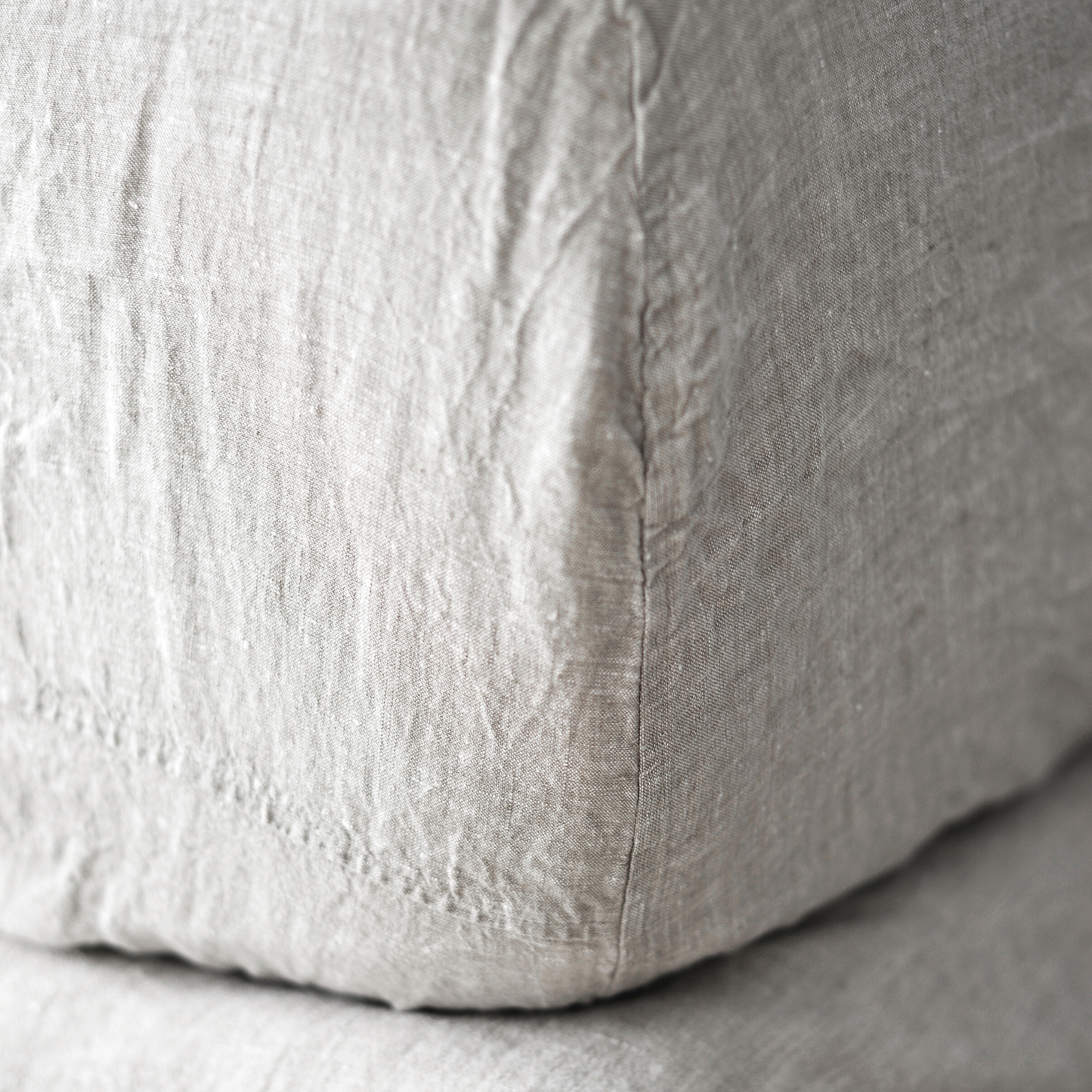 melange fitted sheet by beflax linen