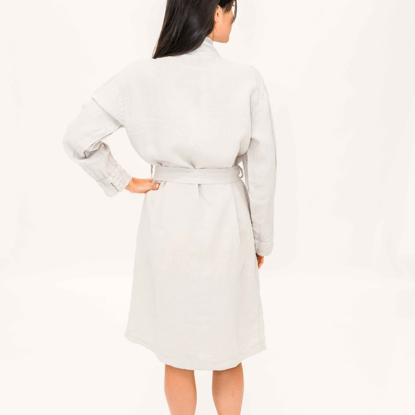 linen bathrobe by beflax linen