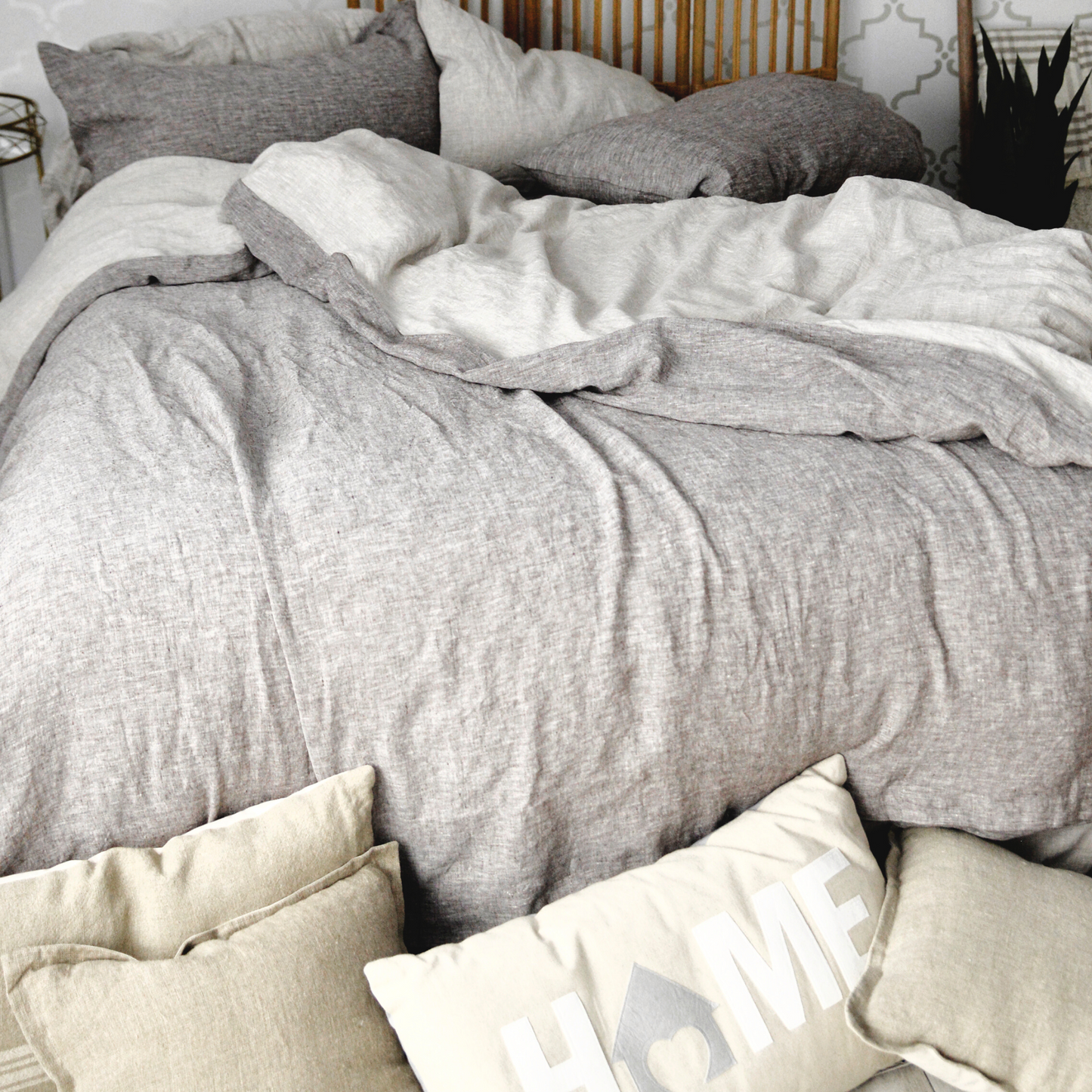 melange duvet cover by beflax linen