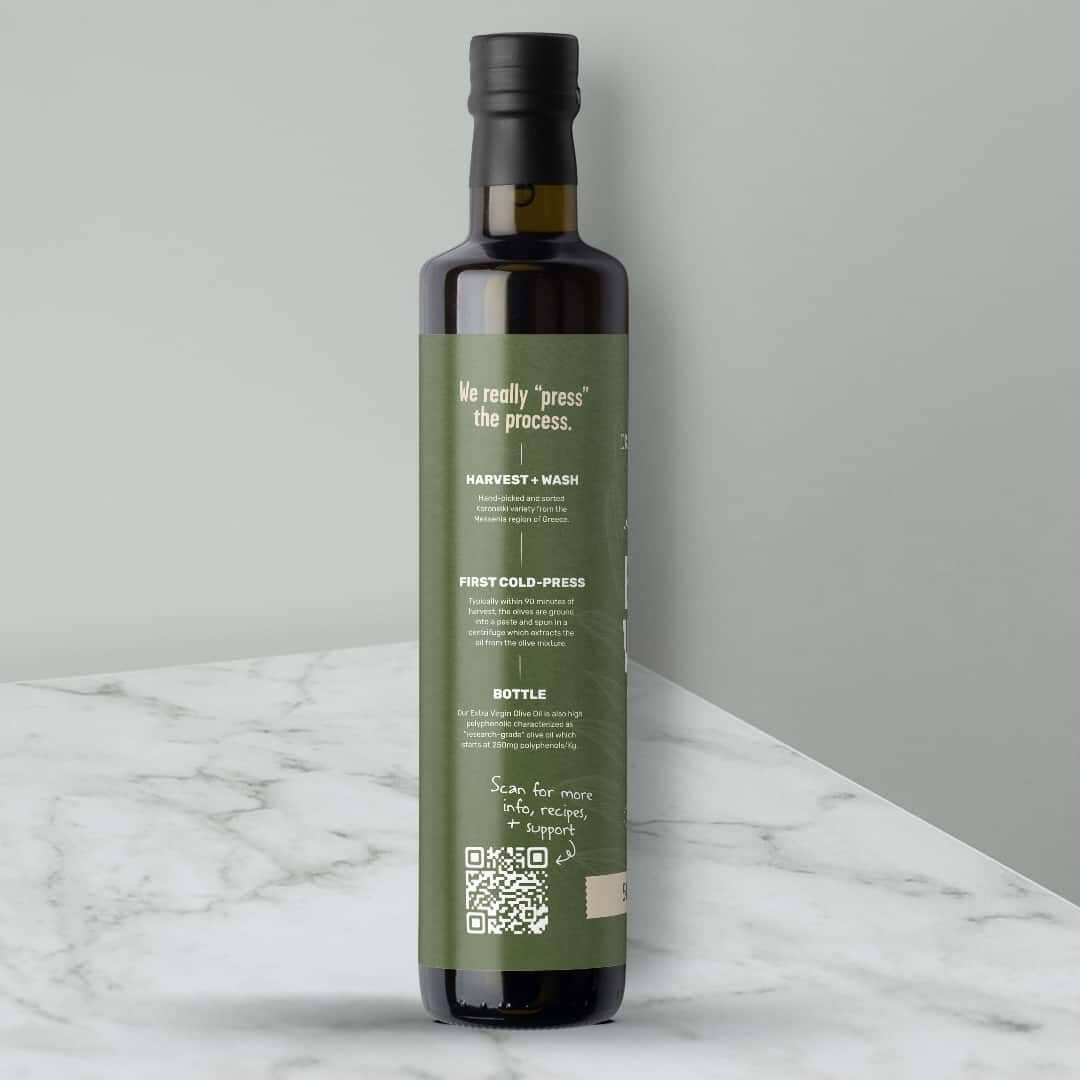 500+ polyphenol organic extra virgin olive oil by dr. cowan's garden