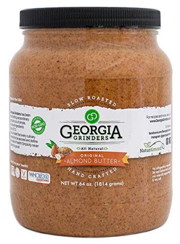 georgia grinders 64 oz bulk tub original almond butter - (cp-cl) by georgia grinders