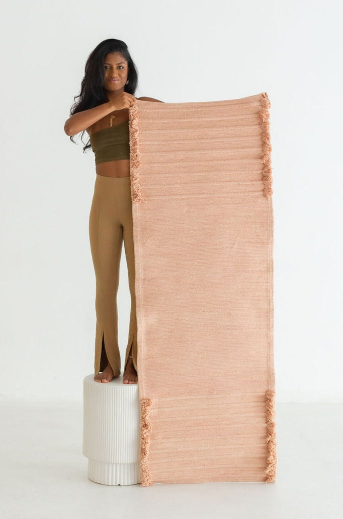 rose quartz - herbal yoga mat by okoliving