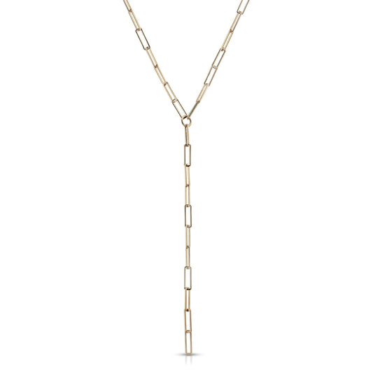 Large Rectangle Link Lariat by eklexic