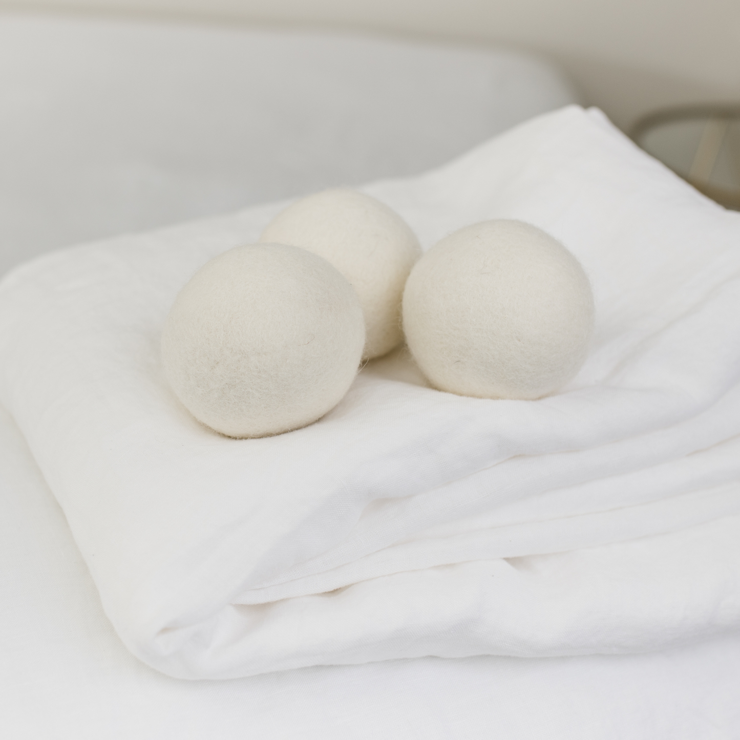 wool dryer balls by beflax linen