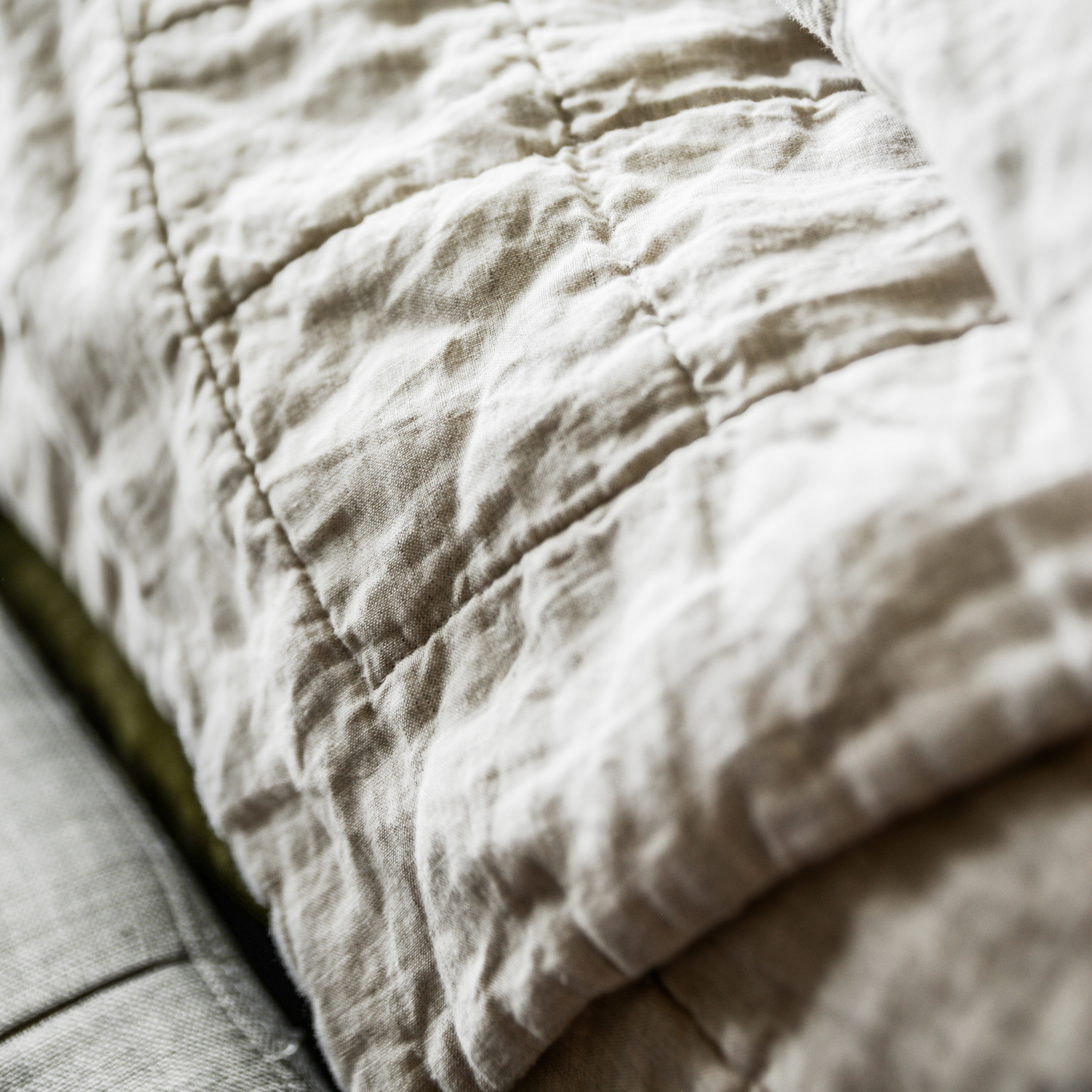 quilted comforter by beflax linen