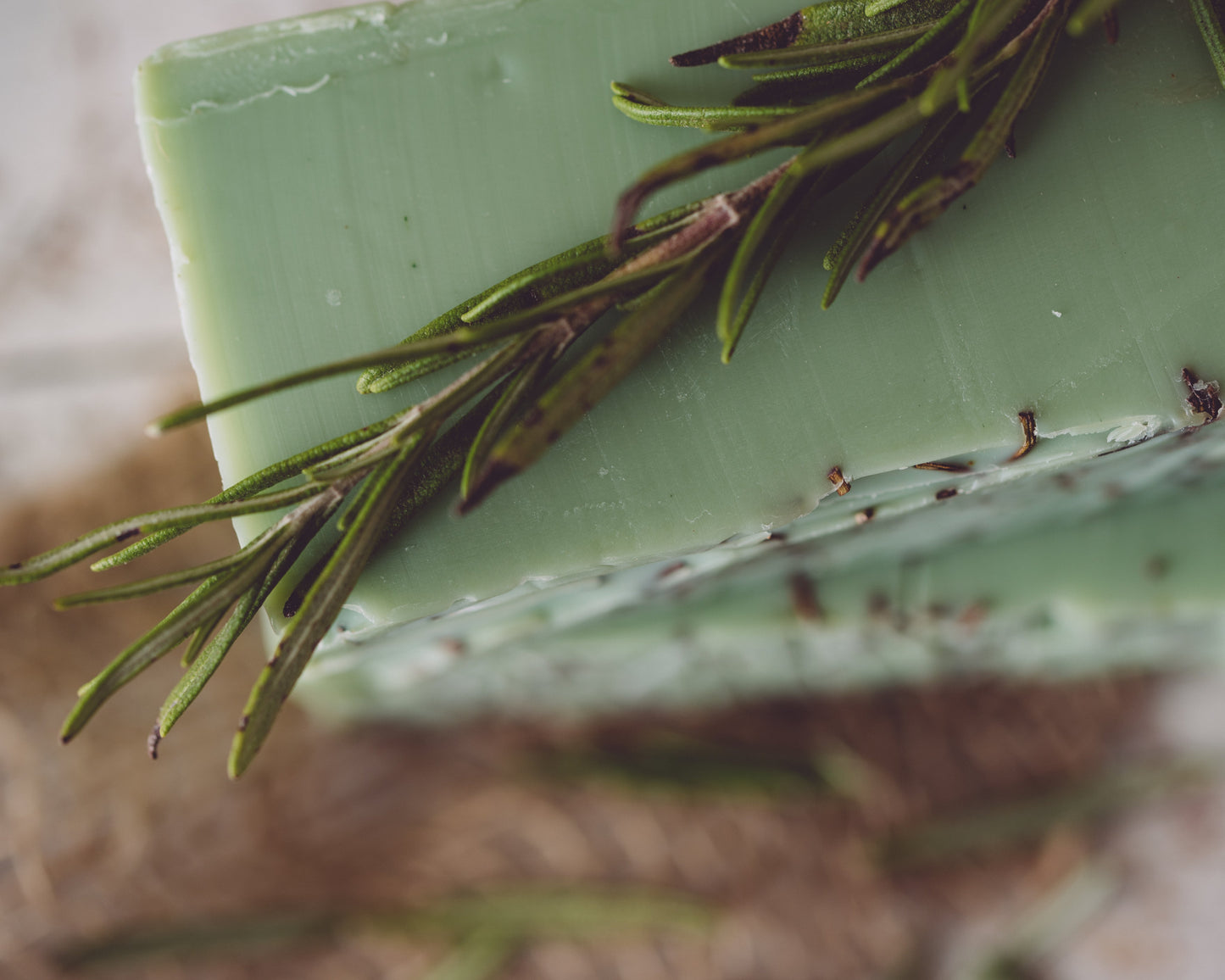 rosemary mint handmade organic soap by sweet harvest farms