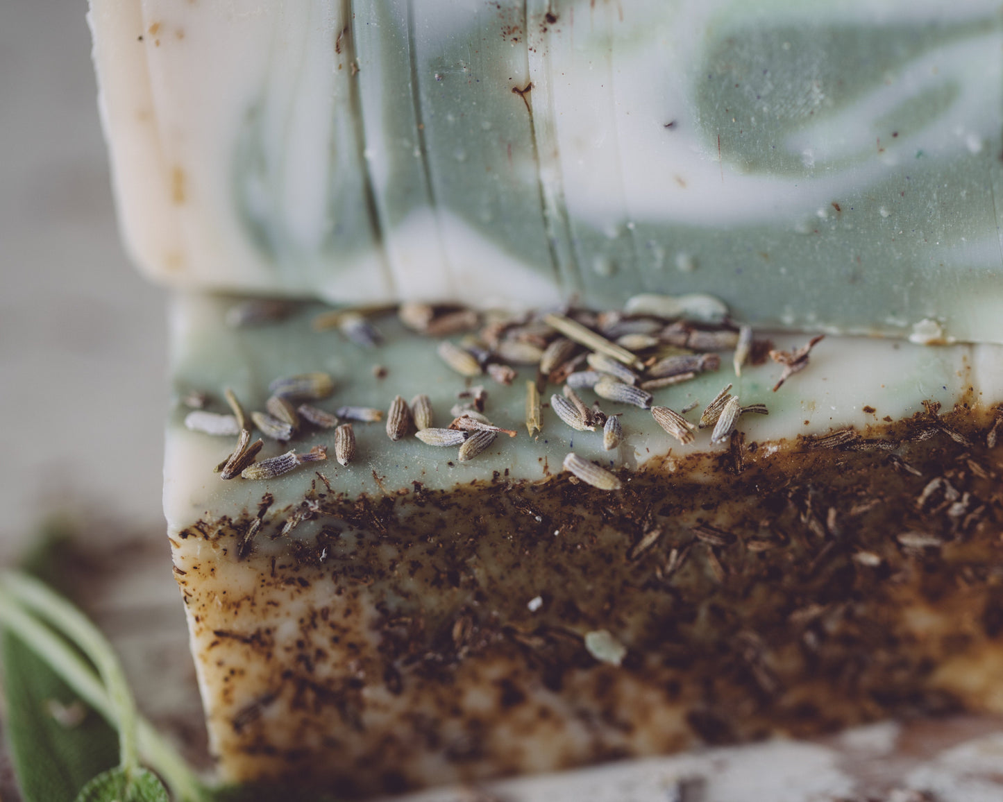 lavender sage  handmade organic soap by sweet harvest farms