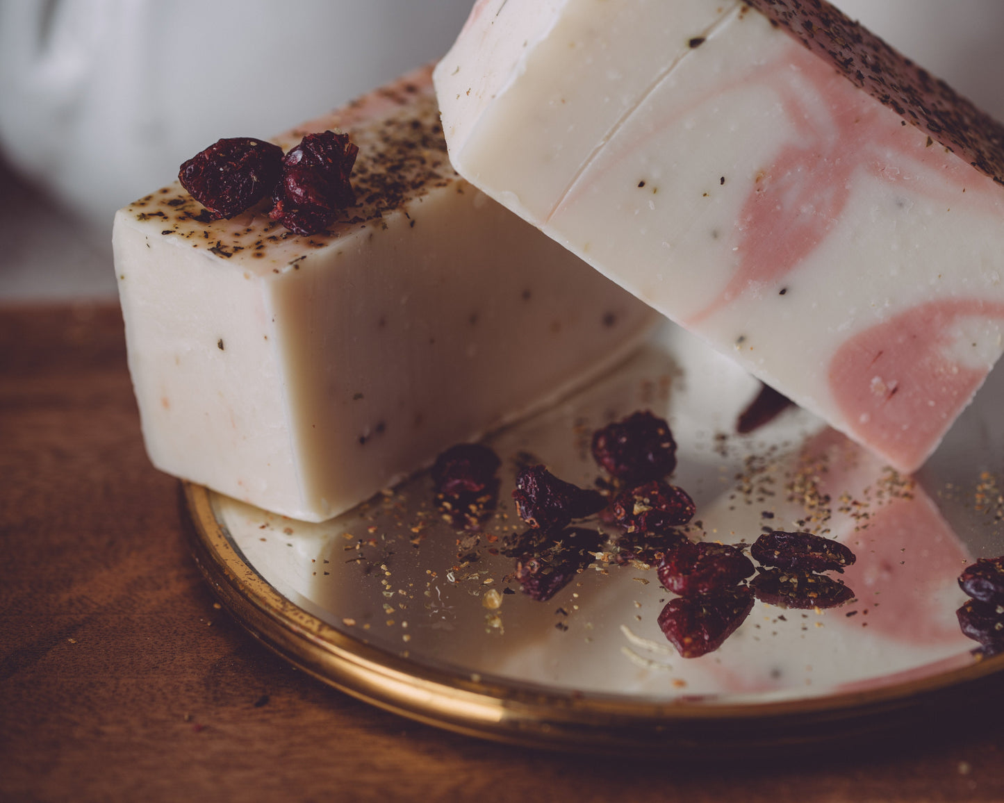 cranberry souffle' organic handmade soap by sweet harvest farms