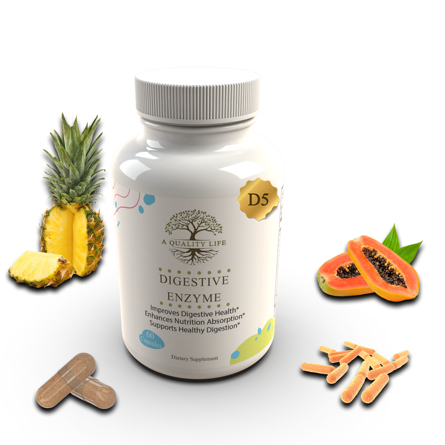 digestive conditioning set by a quality life nutrition